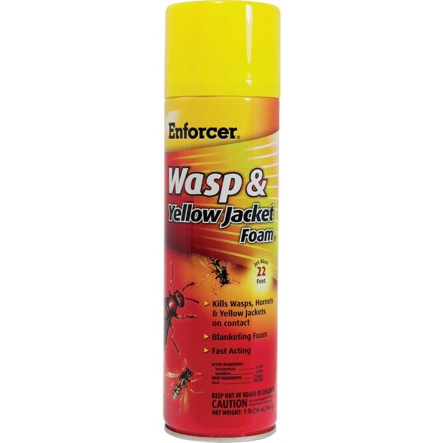 Enforcer 16 Oz. Foaming Aerosol Spray Yellow Jacket, Wasp & Hornet Killer Image 1