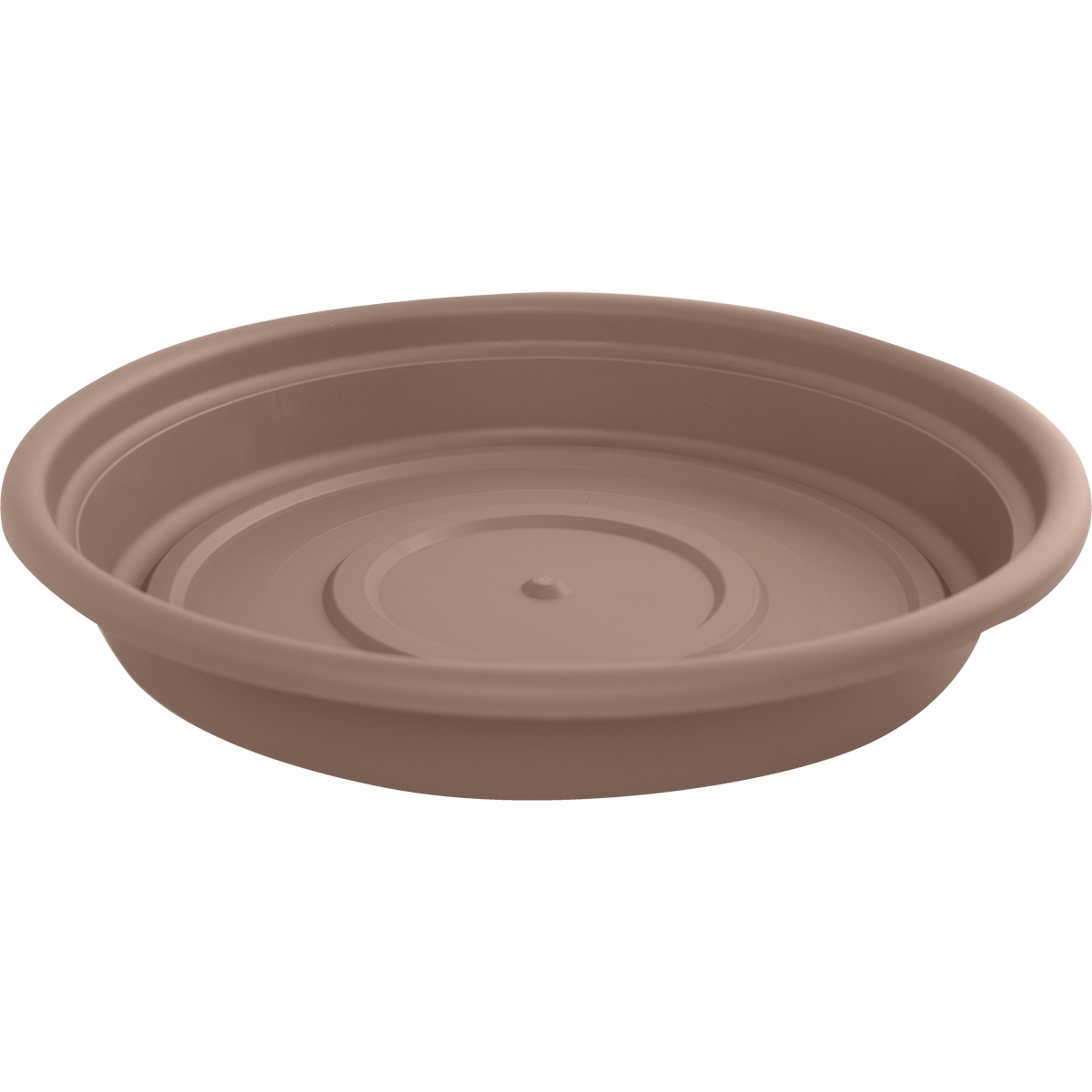 Bloem 14 In. Chocolate Poly Classic Flower Pot Saucer Image 1