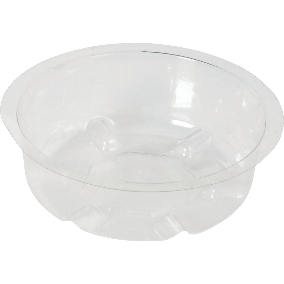 Best Garden 4 In. Clear Vinyl Flower Pot Saucer Image 1