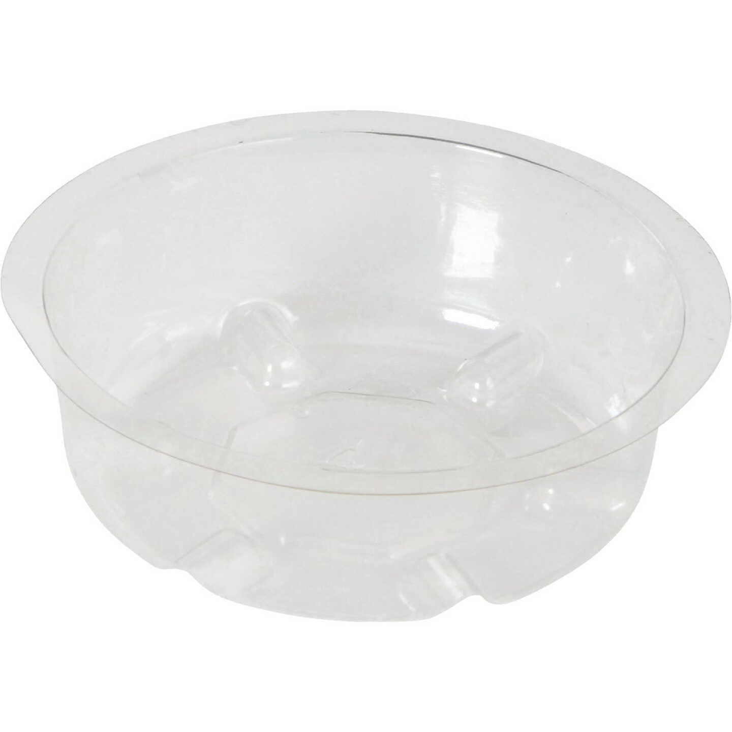 Best Garden 4 In. Clear Vinyl Flower Pot Saucer Image 1