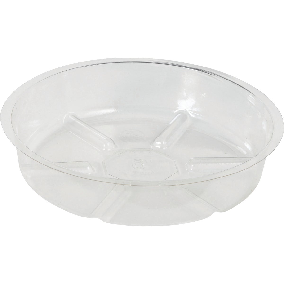 Best Garden 6 In. Clear Vinyl Flower Pot Saucer Image 1