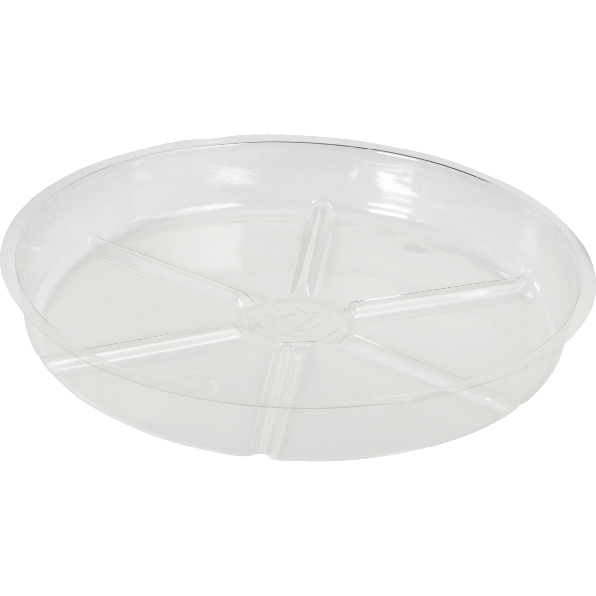 Best Garden 10 In. Clear Vinyl Flower Pot Saucer Image 1