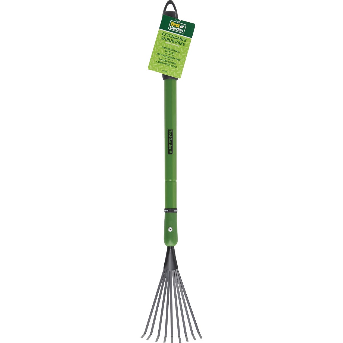 Best Garden Extendable Handle 5.5 In. Steel Shrub Rake (9-Tine) Image 2