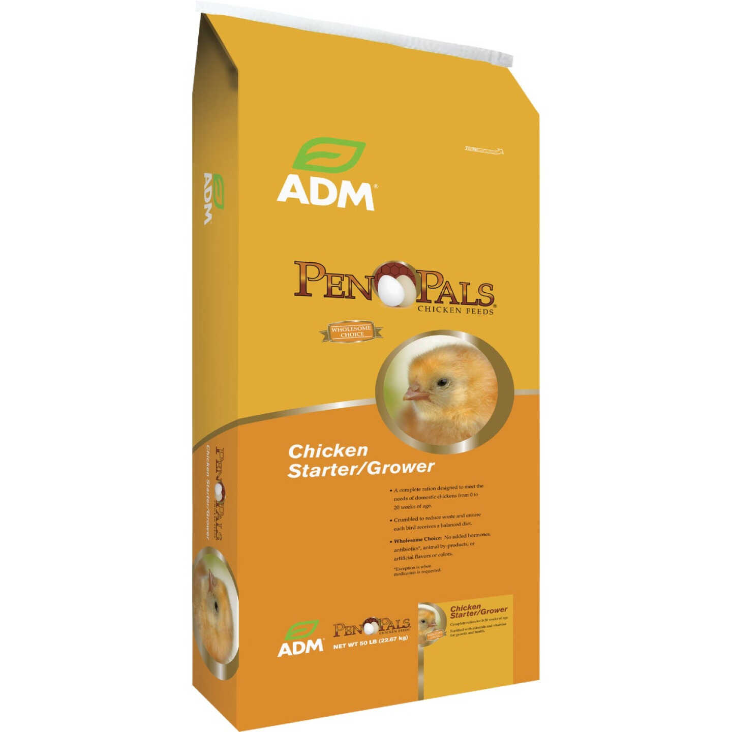 ADM Pen Pals 25 Lb. Chicken Starter/Grower Chicken Feed Image 1