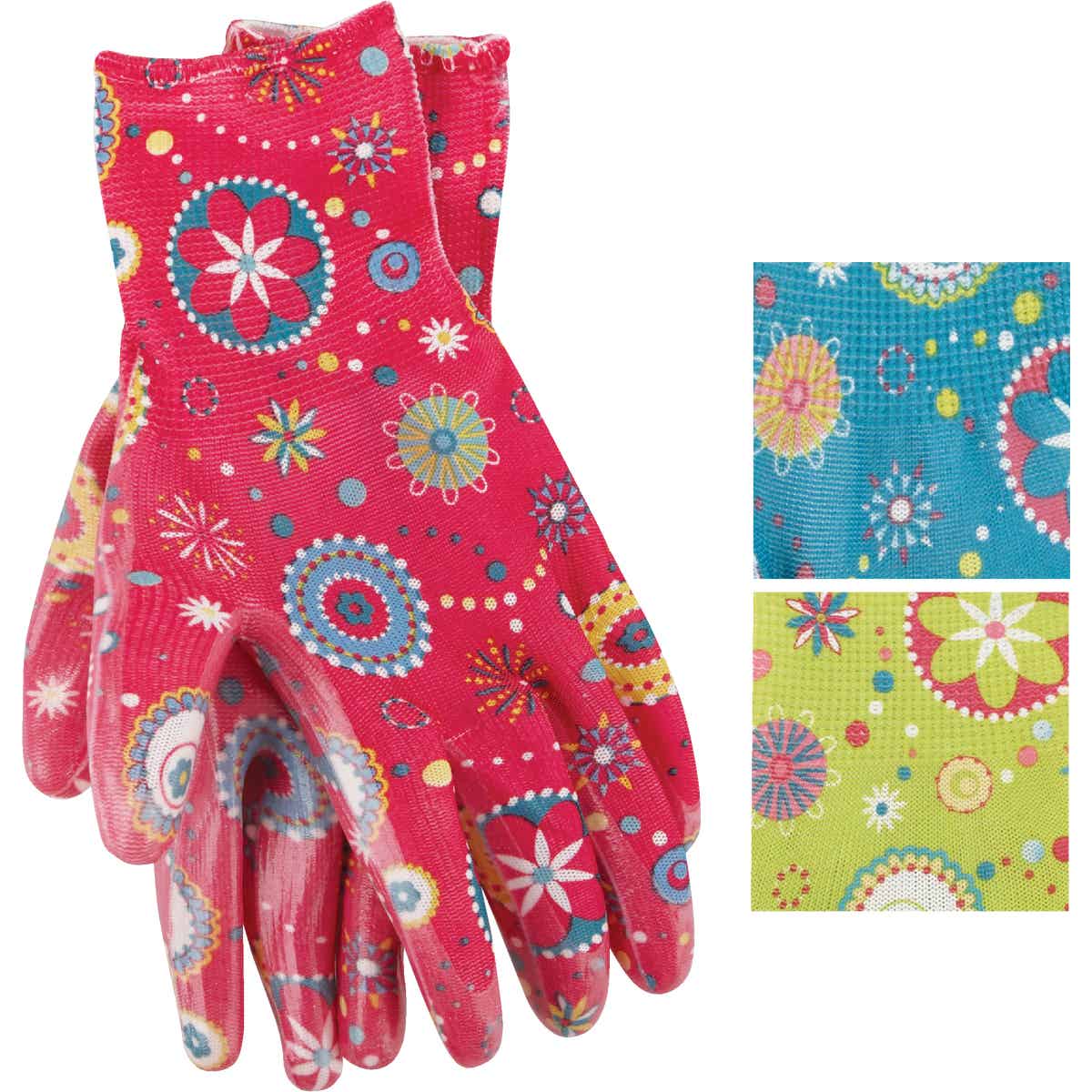 Best Garden Accent Women's 1 Size Fits All Nitrile Coated Garden Glove