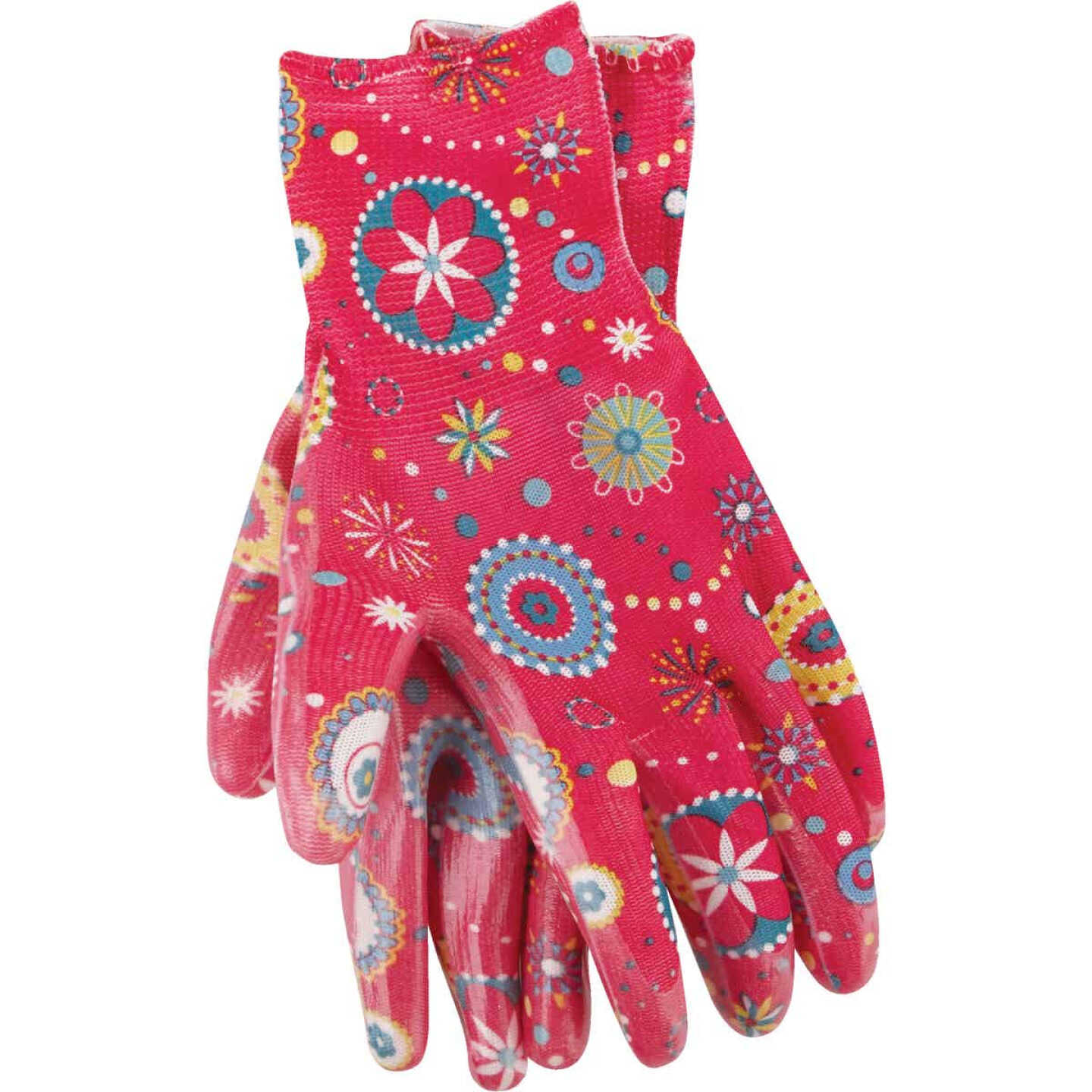 Best Garden Accent Women's 1 Size Fits All Nitrile Coated Garden Glove Image 3