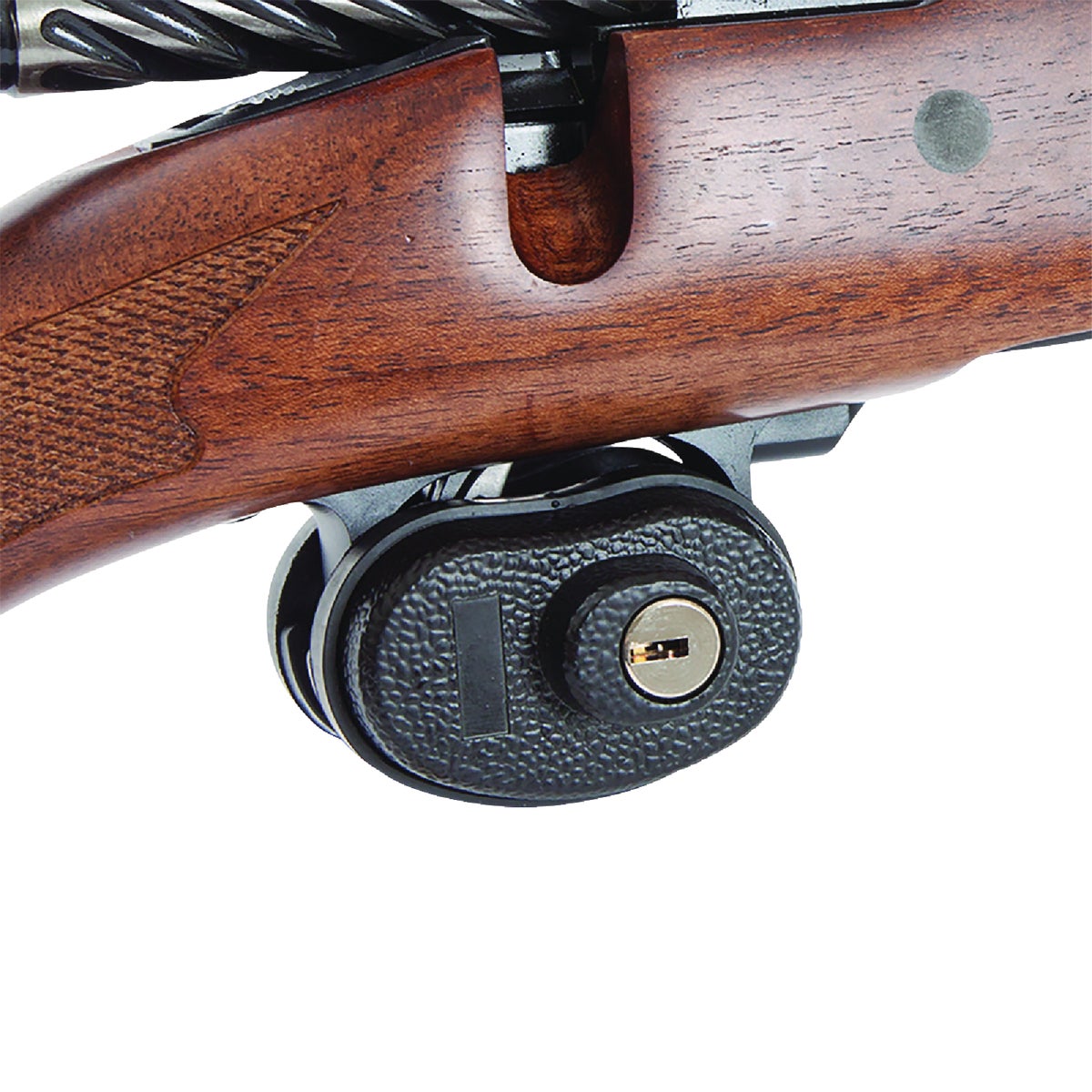 Allen 15415 Trigger Lock Open With Key Black Steel Firearm Fit