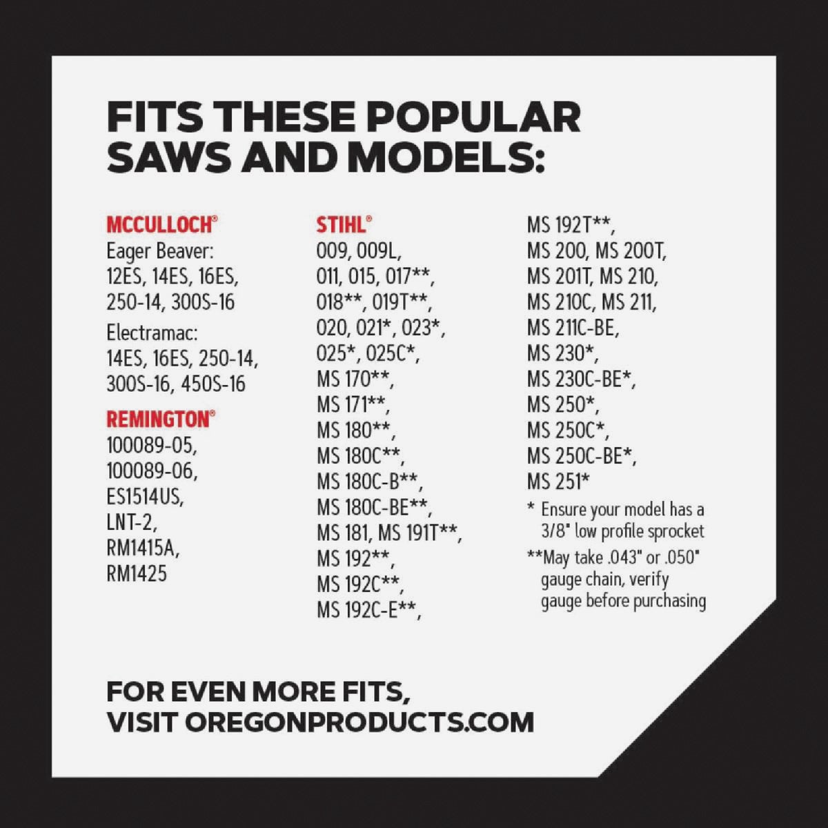 Oregon T50 VersaCut Saw Chain for 14 in. Bar - 50 Drive Links - fits Stihl, Remington, McCulloch, Craftsmand Homelite and more Image 2