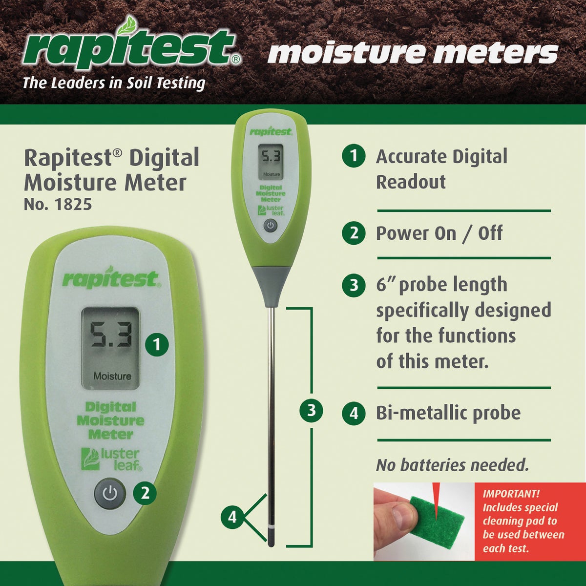 Rapitest Digital Moisture Meter Image 7