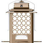 Stokes Select SureFill Bronze Metal 3.6 Lb. Capacity Hopper Bird Feeder Image 1