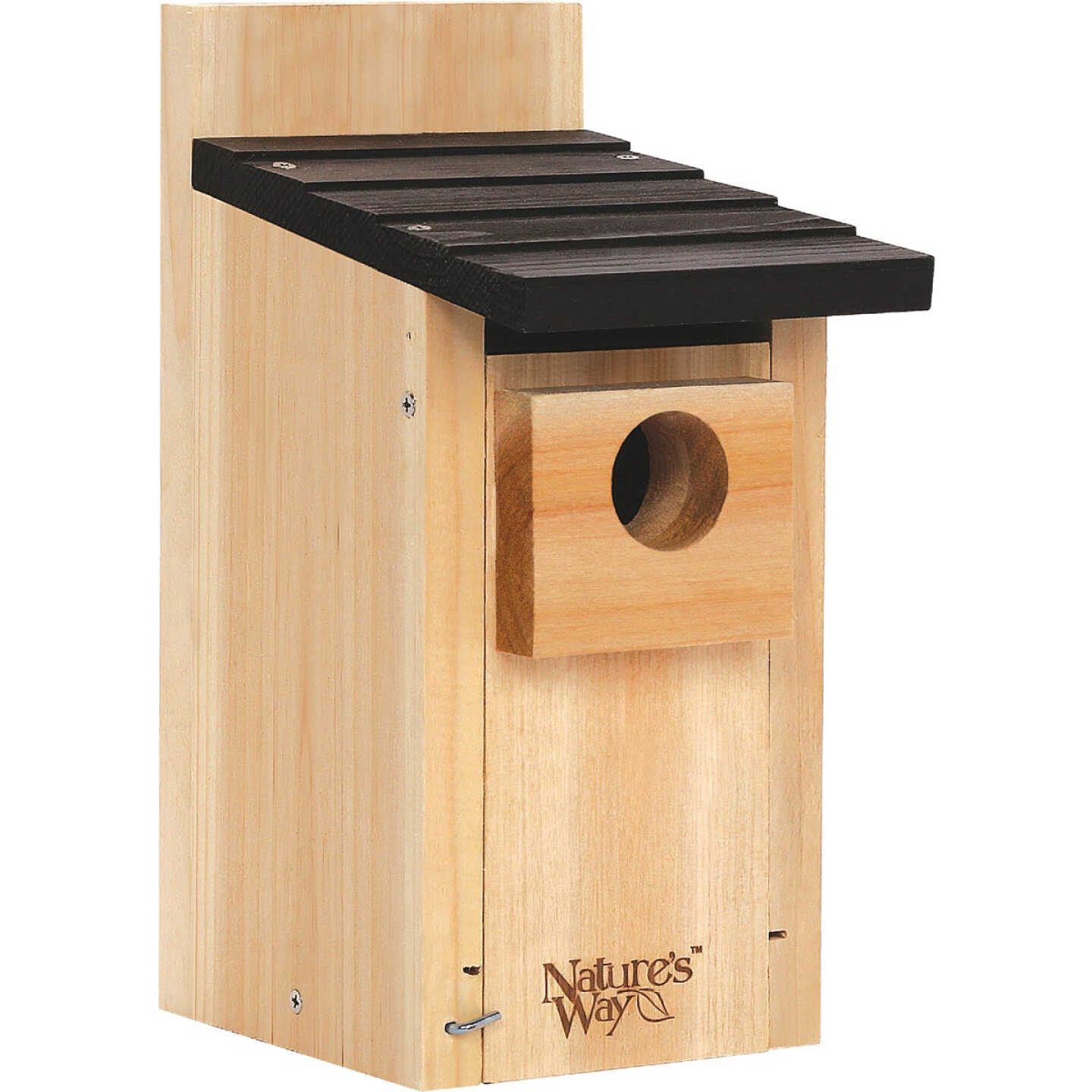 Nature's Way 5.19 In.x 12 In. x 7.88 In. Natural Cedar Bluebird Box House Image 1