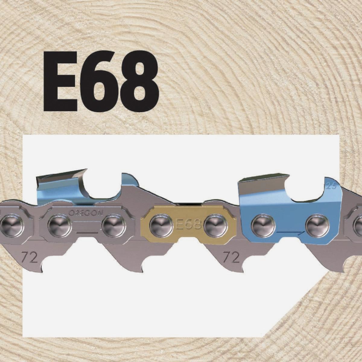 Oregon E68 PowerCut Saw Chain for 18in. Bar - 68 Drive Links - fits Husqvarna, Jonsered, Poulan, Efco, Makita and others Image 4