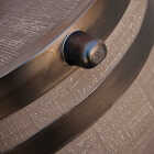 RTS Home Accents 50 Gal. Woodgrain Polyethylene Flat Back Rain Barrel Image 5