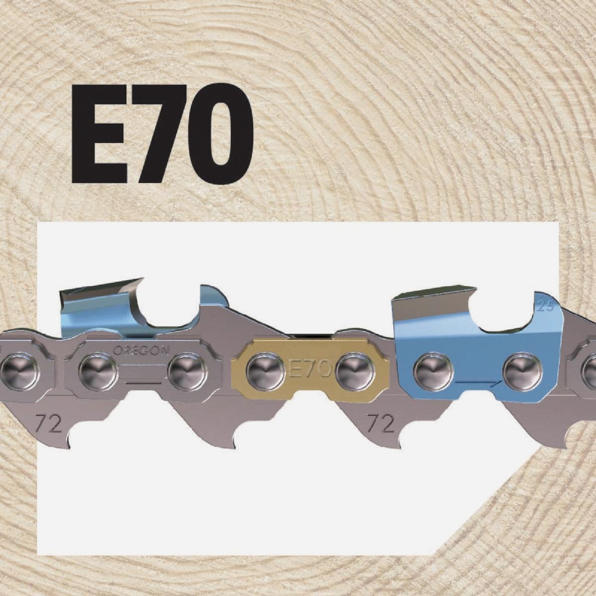 Oregon E70 PowerCut Saw Chain for 20in. Bar - 70 Drive Links - fits Echo, McCulloch, Homelite, Makita, Skil and others Image 4