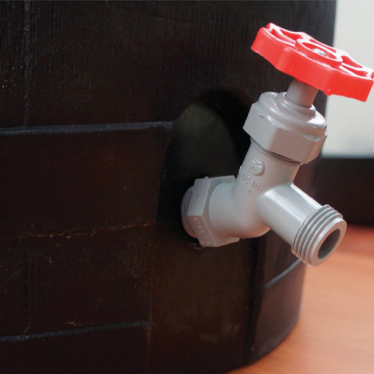 RTS Home Accents ECO 50 Gal. Black Recycled Polyethylene Rain Barrel Image 5