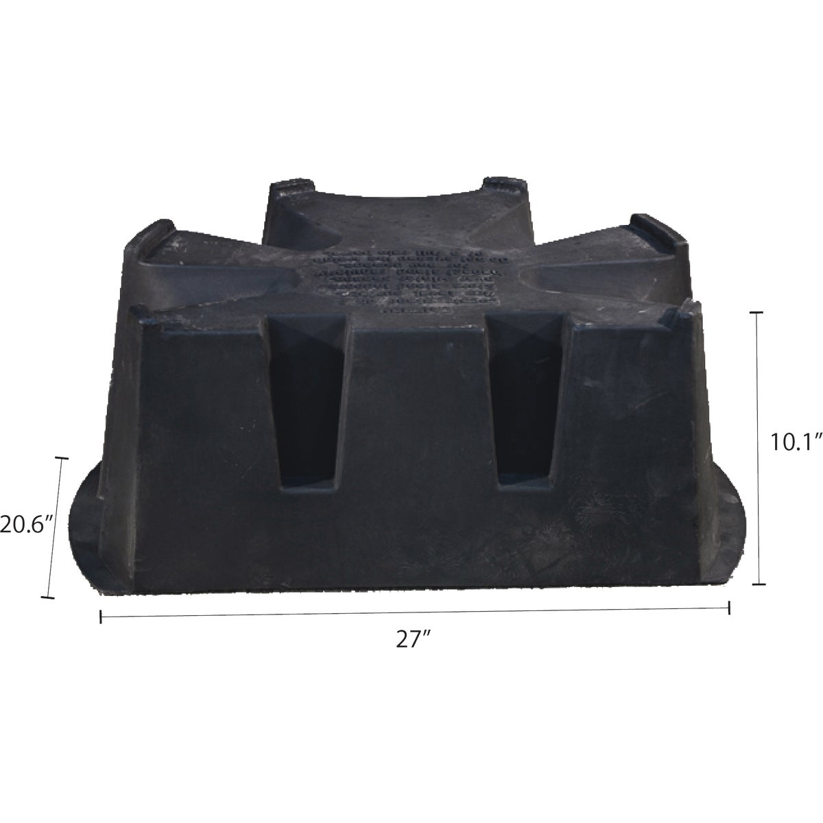 RTS Home Accents Black 10.1 In. H. x 27 In. L. x 20.6 In. D. Recycled Polyethylene Rain Barrel Stand Image 4