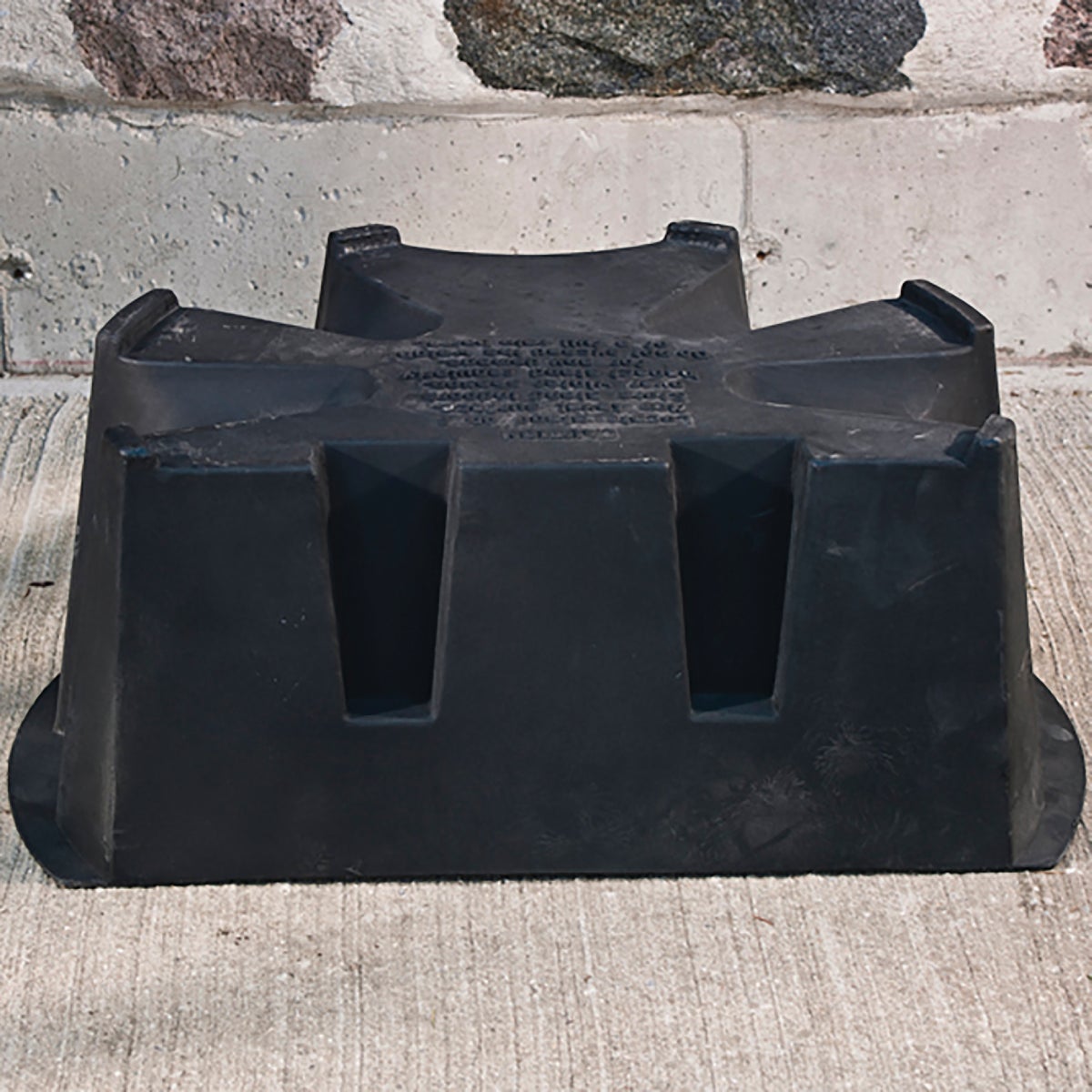 RTS Home Accents Black 10.1 In. H. x 27 In. L. x 20.6 In. D. Recycled Polyethylene Rain Barrel Stand Image 2