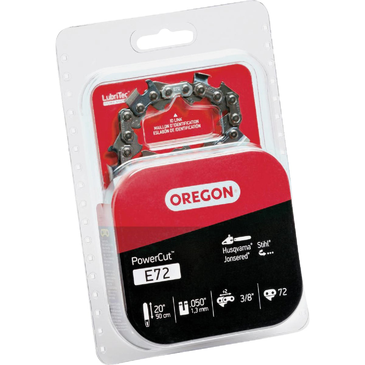 Oregon E72 PowerCut Saw Chain for 20in. Bar - 72 Drive Links - fits Echo, Husqvarna, Stihl, Makita, Craftsman and more Image 6