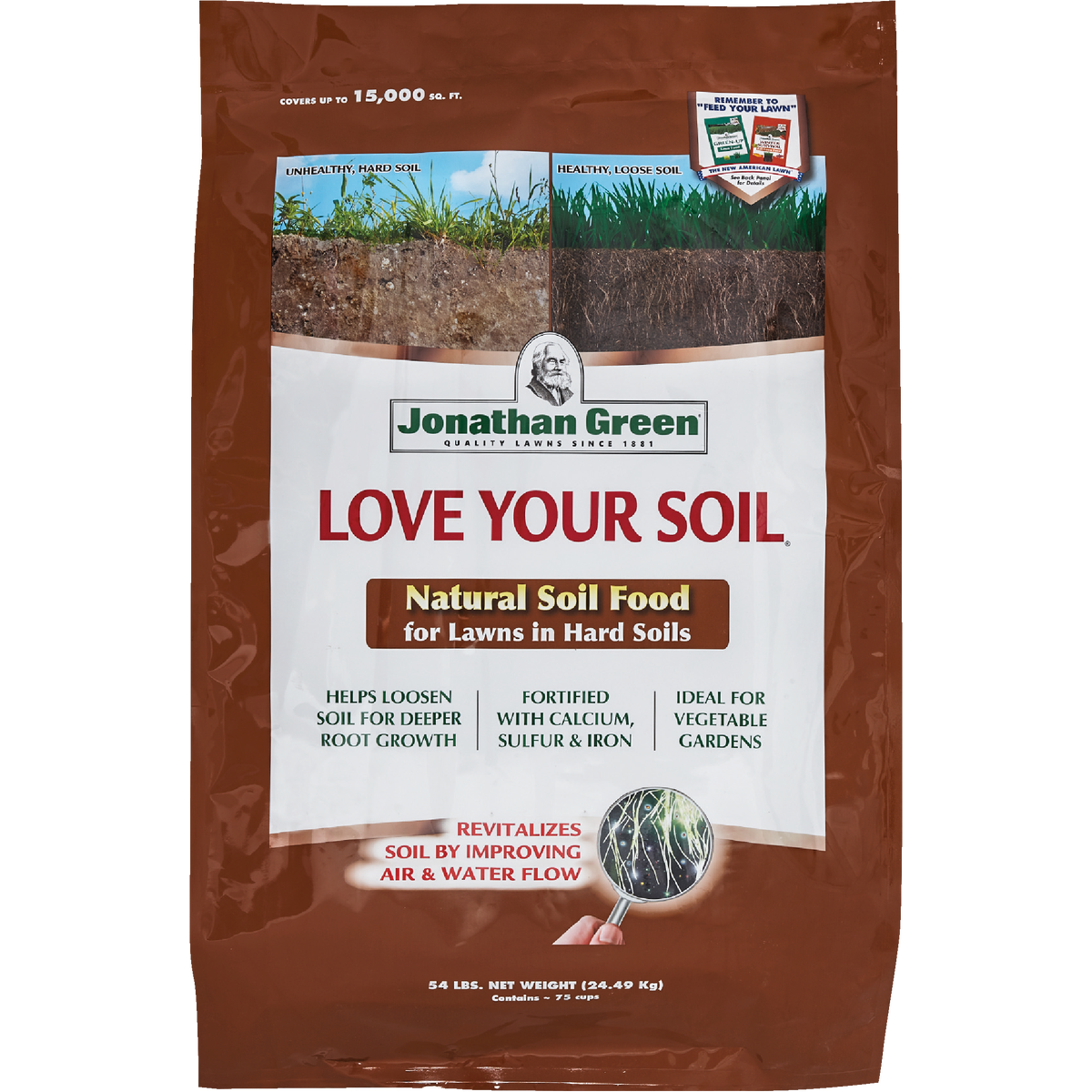 Jonathan Green Love Your Soil 54 Lb. 15,000 Sq. Ft. Organic Lawn & Soil Food Image 1