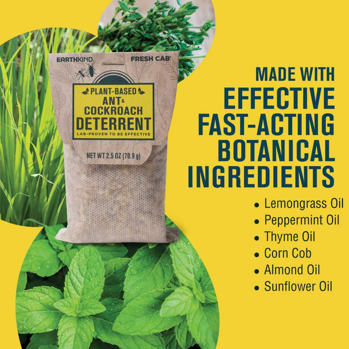 EarthKind Fresh Cab 30 to 60-Day Natural Ant & Roach Repellent Refill Pouch (2-Pack) Image 3