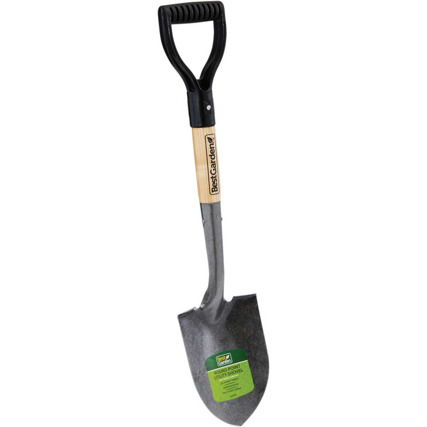 Best Garden 18 In. Wood D-Handle Round Point Utility Shovel Image 1