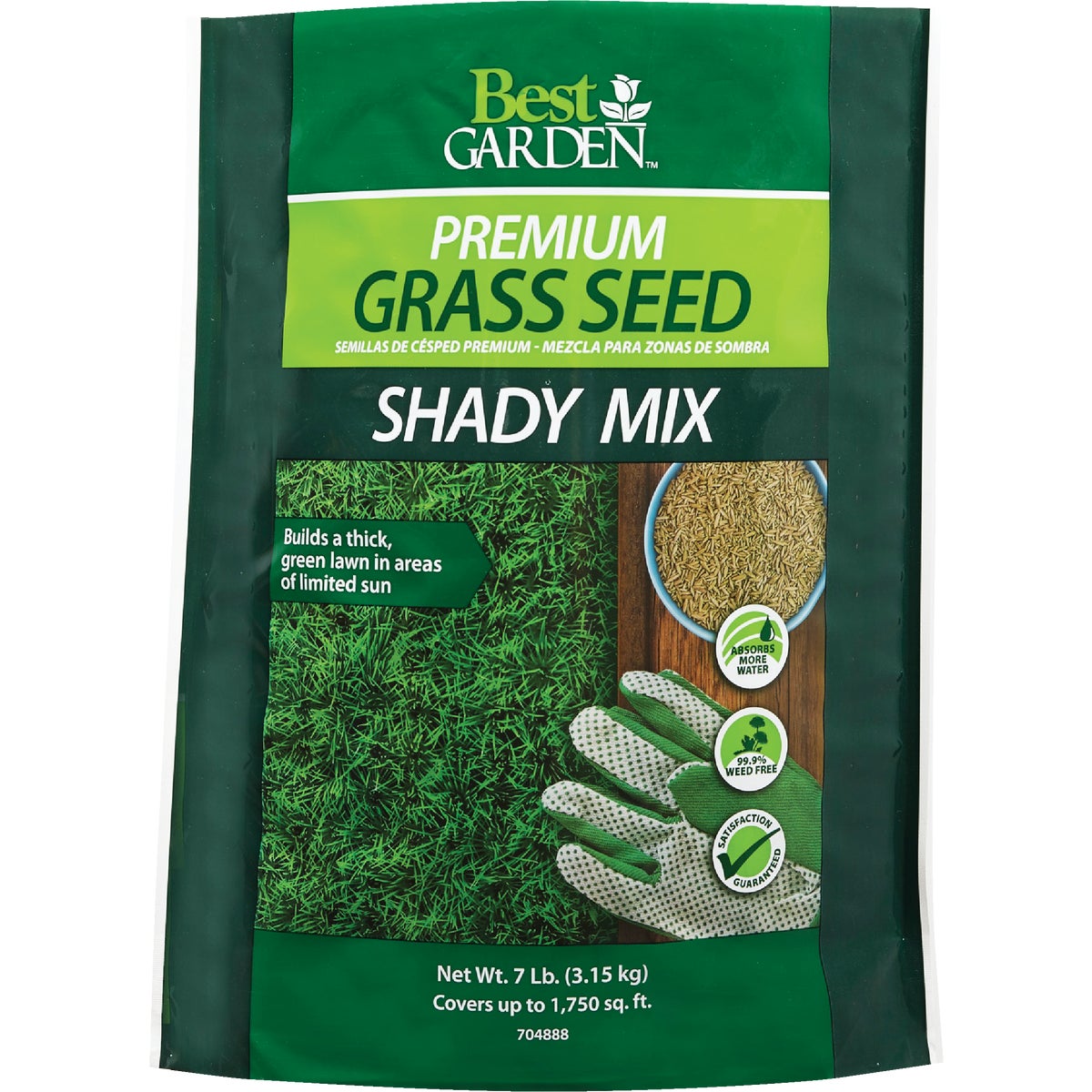 Best Garden 7 Lb. 1750 Sq. Ft. Coverage Shady Grass Seed Image 1