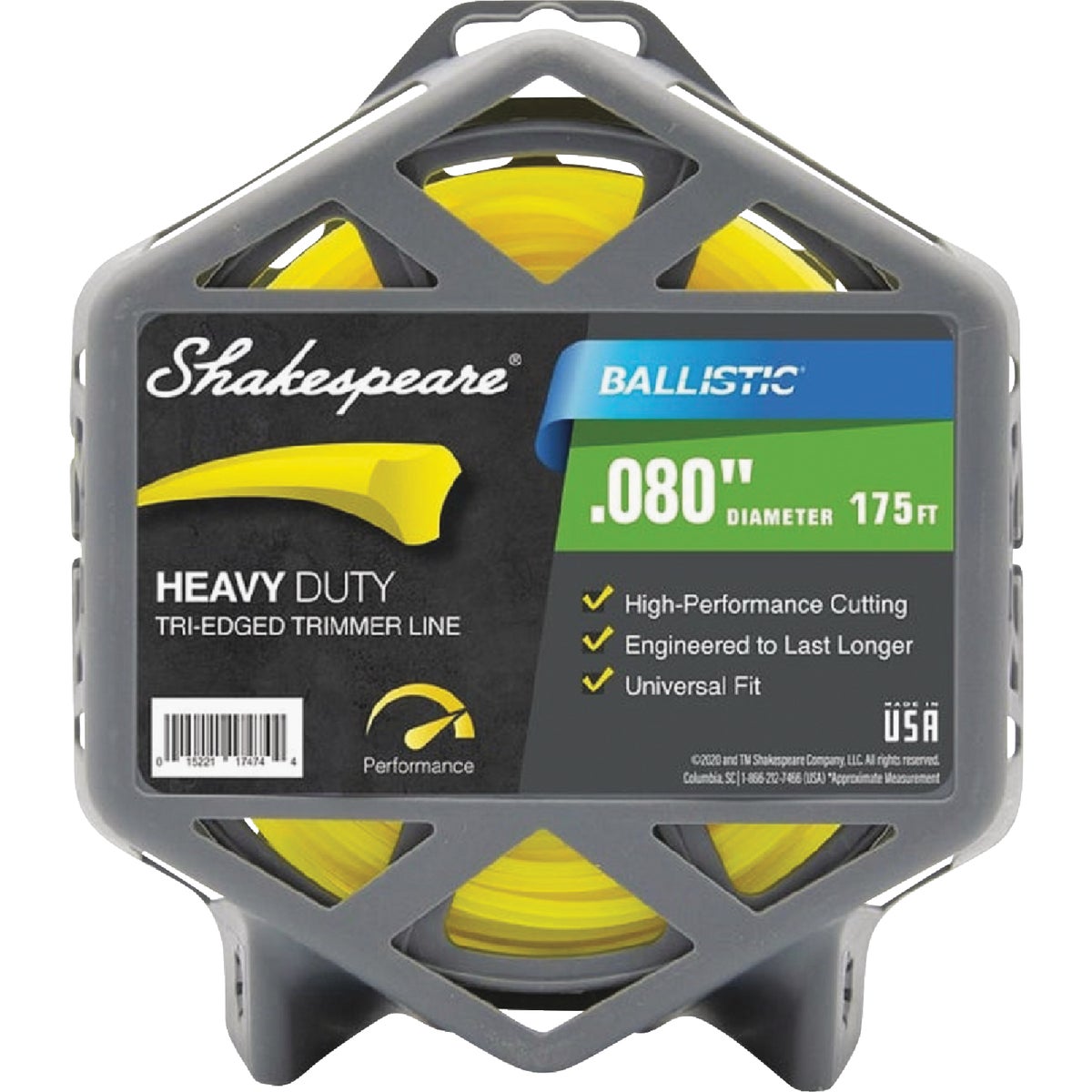 Shakespeare Ballistic 0.080 In.x 175 Ft. Universal Trimmer Line