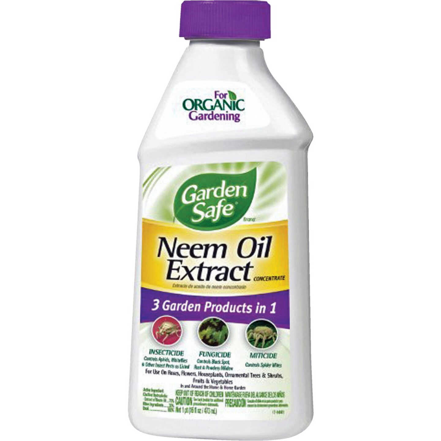 Garden Safe 10 Oz. Liquid Concentrate Neem Oil Extract Fungicide Image 1