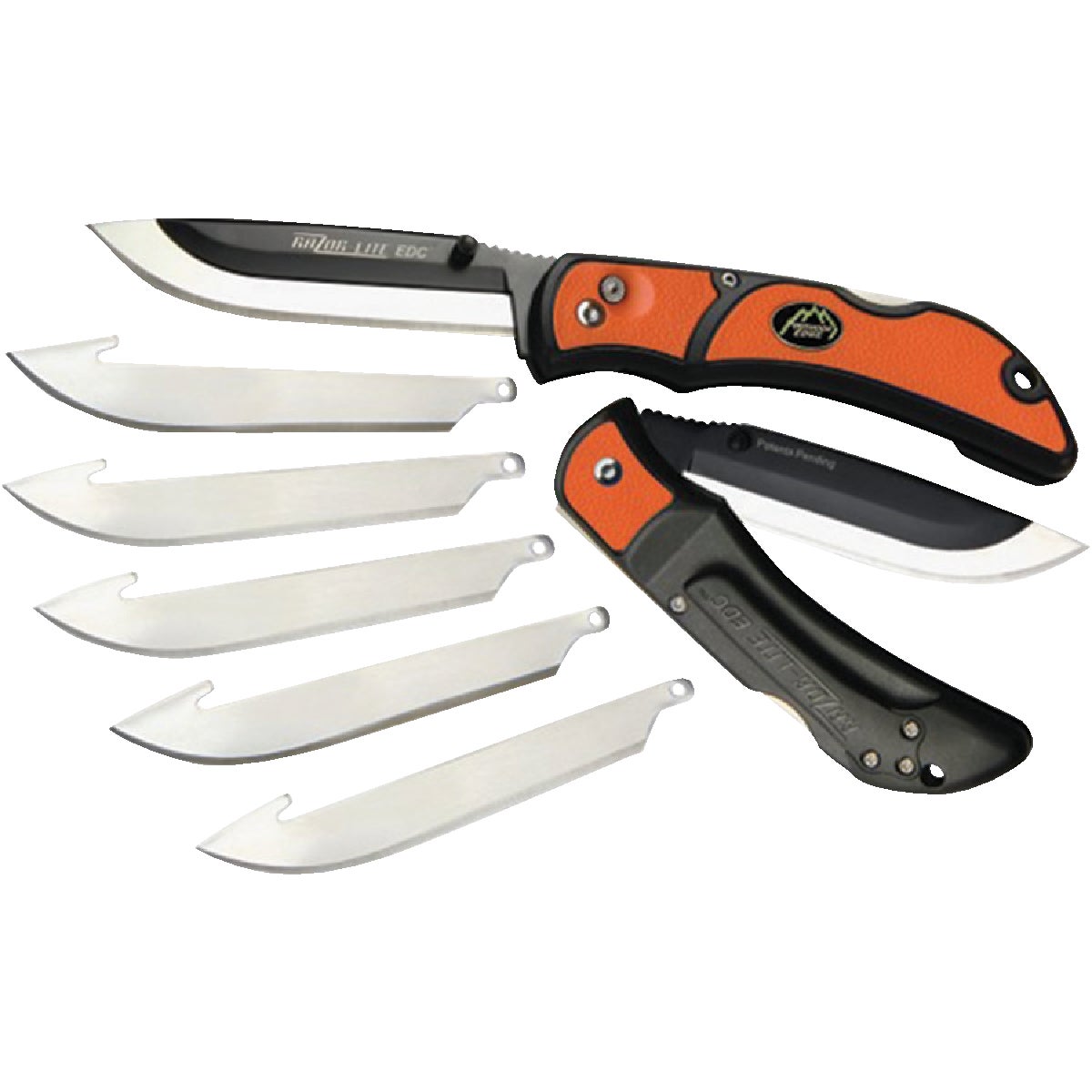Outdoor Edge Razor-Lite Replaceable Blade 3-1/2 In. Folding Knife, Blaze Orange Image 1