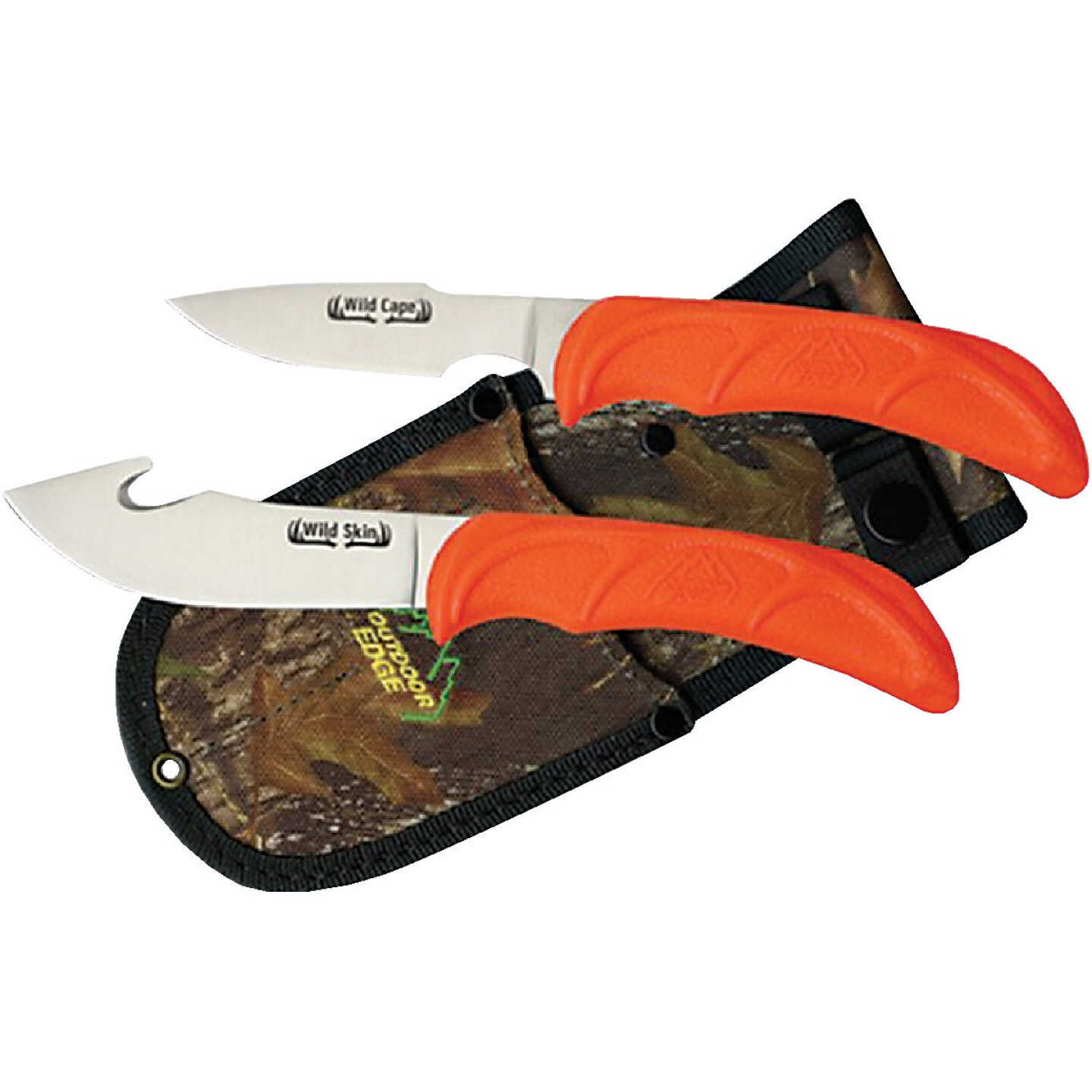 Outdoor Edge Wild Pair Stainless Steel Fixed Blade Knife Combo Image 1