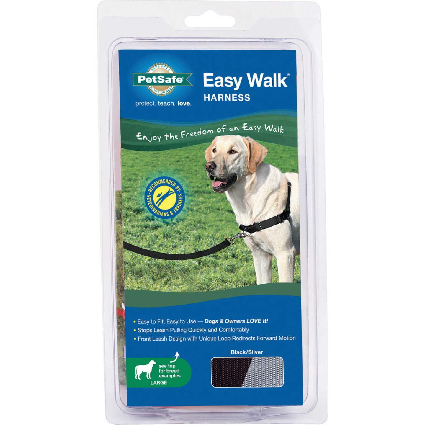 Petsafe Easy Walk 27 In. to 40 In. Black Nylon Harness Image 1
