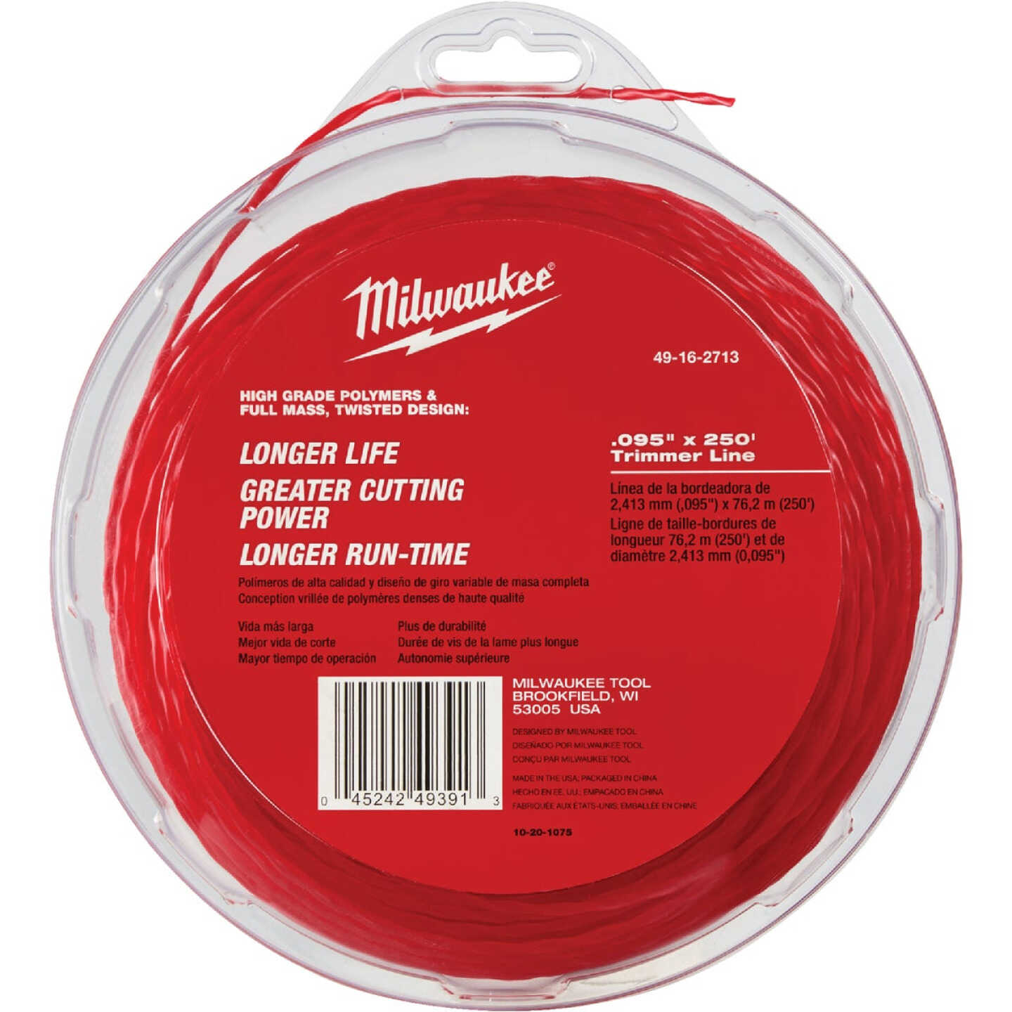 Milwaukee 0.095 In. x 250 Ft. Trimmer Line Image 1