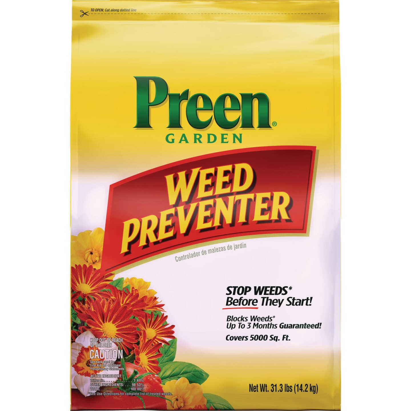 Preen Garden Grass & Weed Preventer, 31.3 Lbs. Image 1