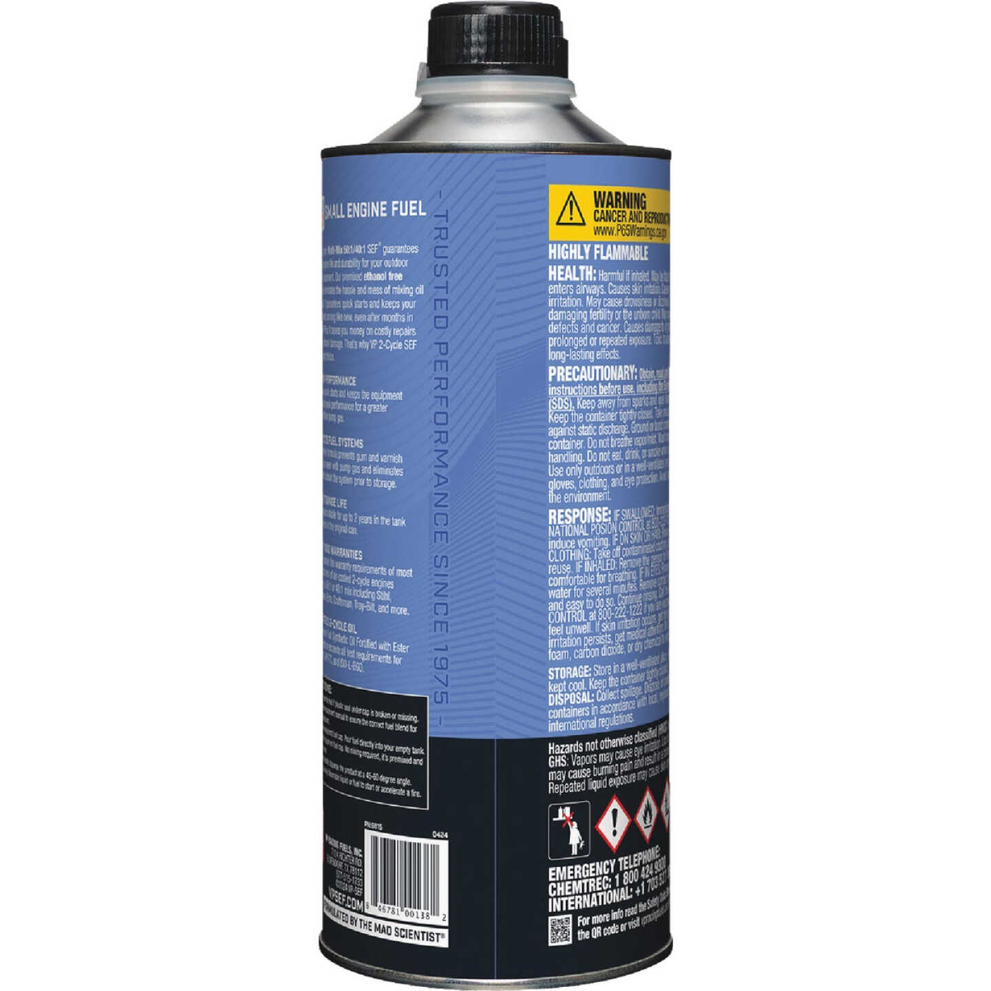 VP Racing Fuels 32 Oz. 40:1/50:1 Ethanol-Free Multi-Mix Gas & Oil Pre-Mix Image 3