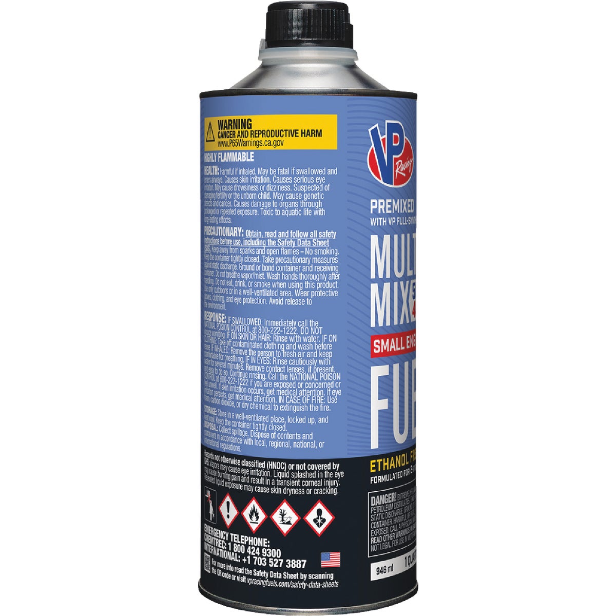 VP Racing Fuels 32 Oz. 40:1/50:1 Ethanol-Free Multi-Mix Gas & Oil Pre-Mix Image 2