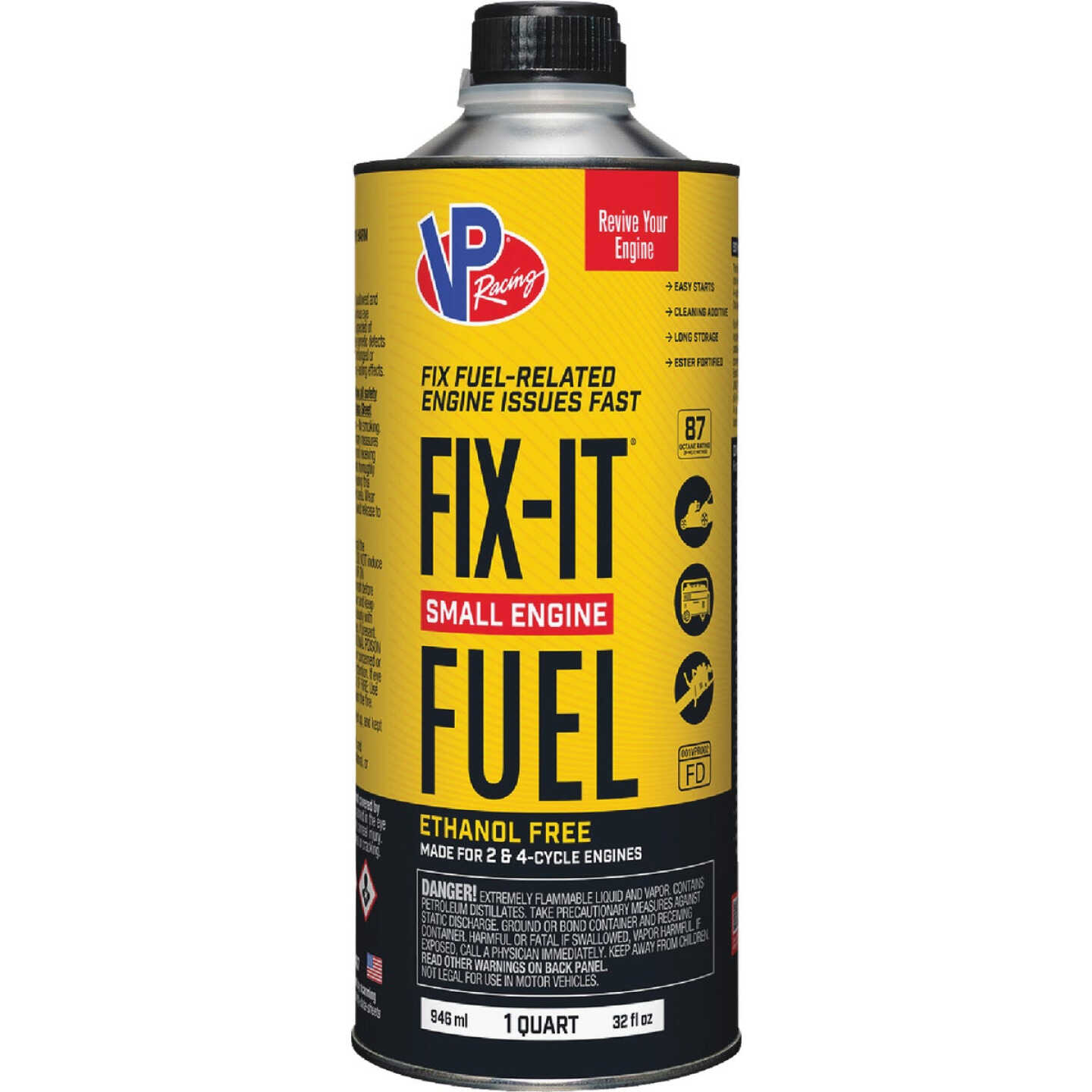 VP Racing Fuels 32 Oz. Fix-It Fuel System Cleaner with Mechanic In-a-Bottle Image 1