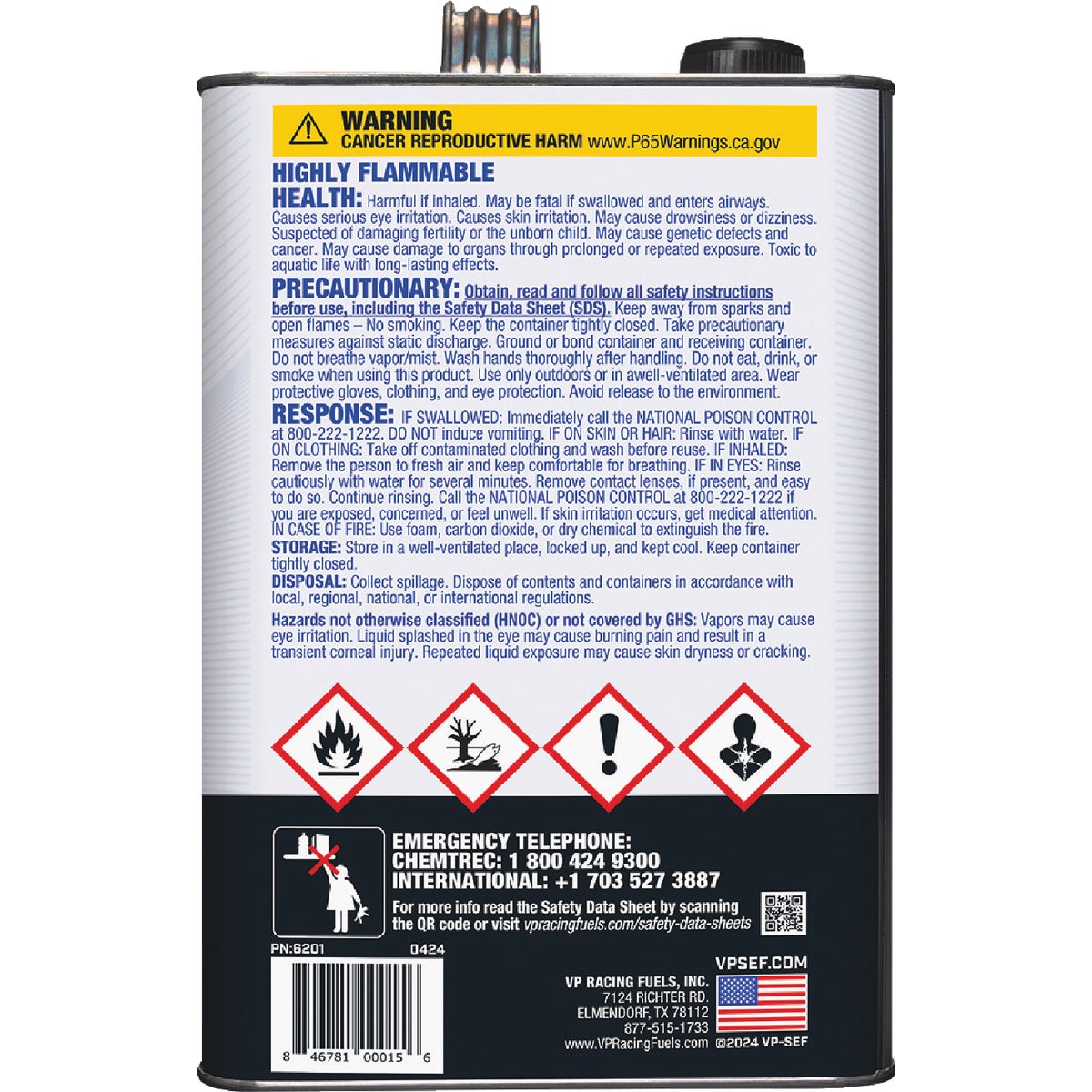 VP Racing Fuels 1 Gal. Ethanol-Free 4-Cycle Fuel Image 3