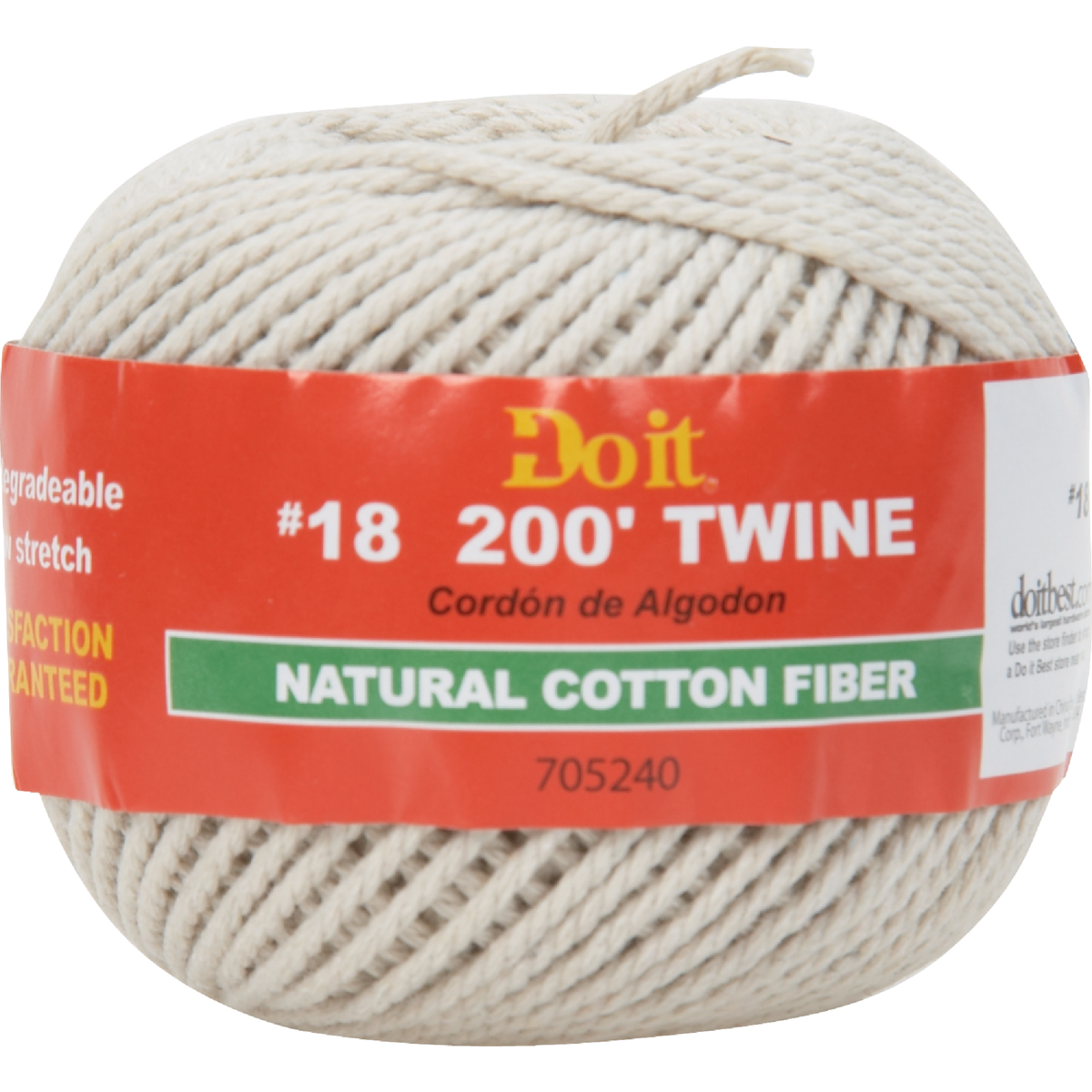 Do it Best #18 x 200 Ft. Natural Cotton Twine