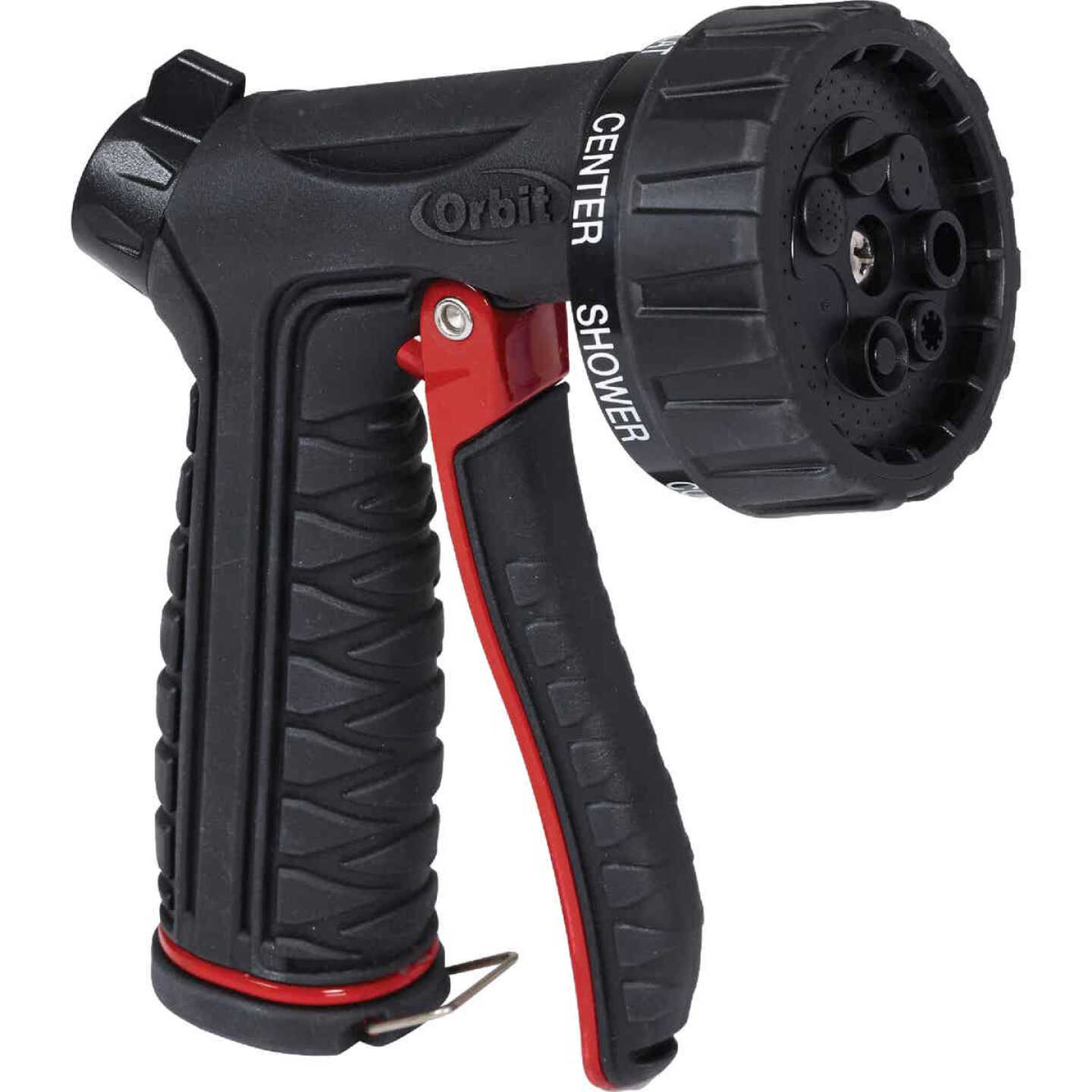 Orbit Pro Flo Metal 7-Pattern Front Trigger Nozzle, Black Image 1