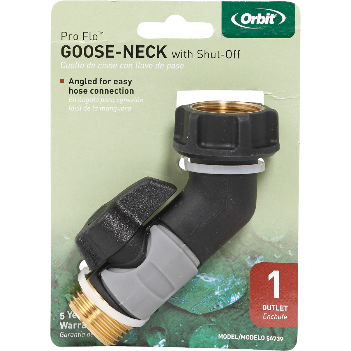 Orbit Pro Flo Metal Goose-Neck Hose Shutoff Image 2