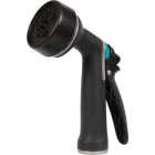 Gilmour Metal Multi 7-Pattern Nozzle, Black & Green Image 1