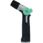 Gilmour Metal Adjustable Thumb Control Pistol Nozzle, Black & Green Image 1