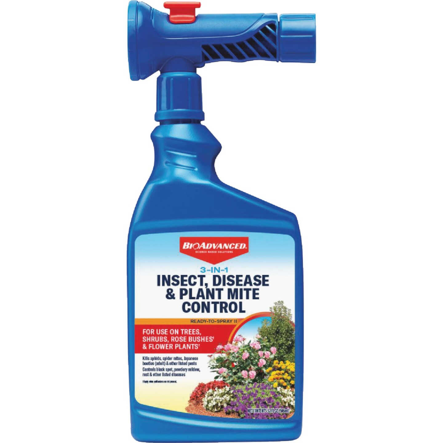 BioAdvanced 3-In-1 32 Oz. Ready To Spray Hose End Insect & Disease Killer Image 1