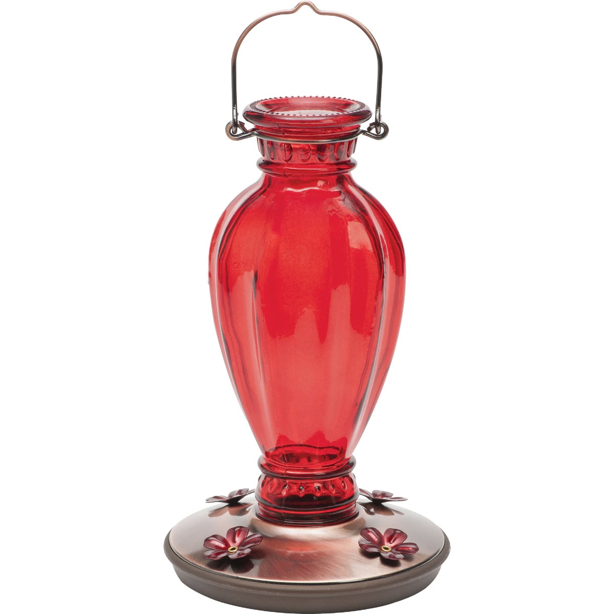 Perky-Pet 18 Oz. Daisy Vase Vintage Glass Hummingbird Feeder