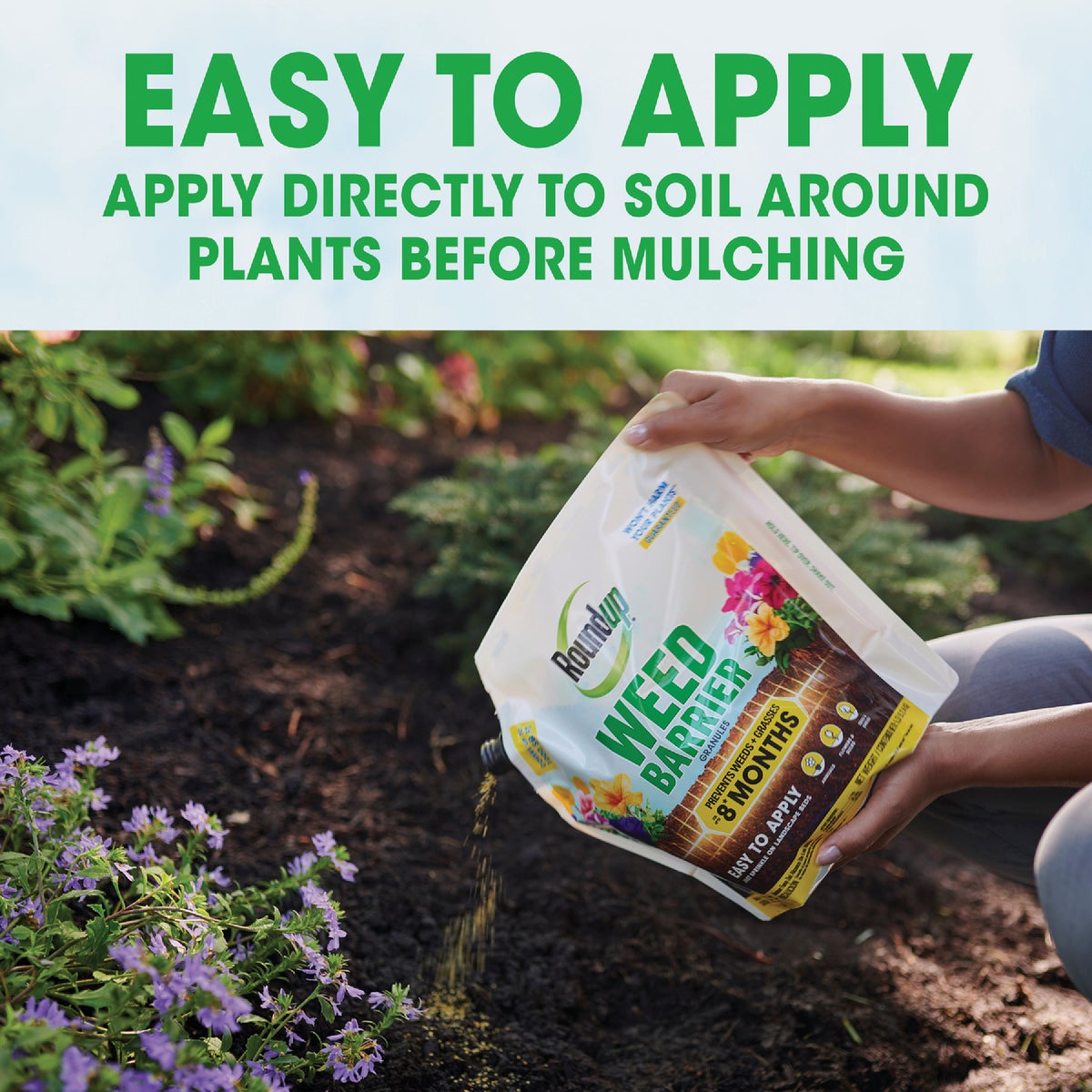 Roundup 5.4 Lb. Built-In Applicator Landscape Weed Preventer Image 5