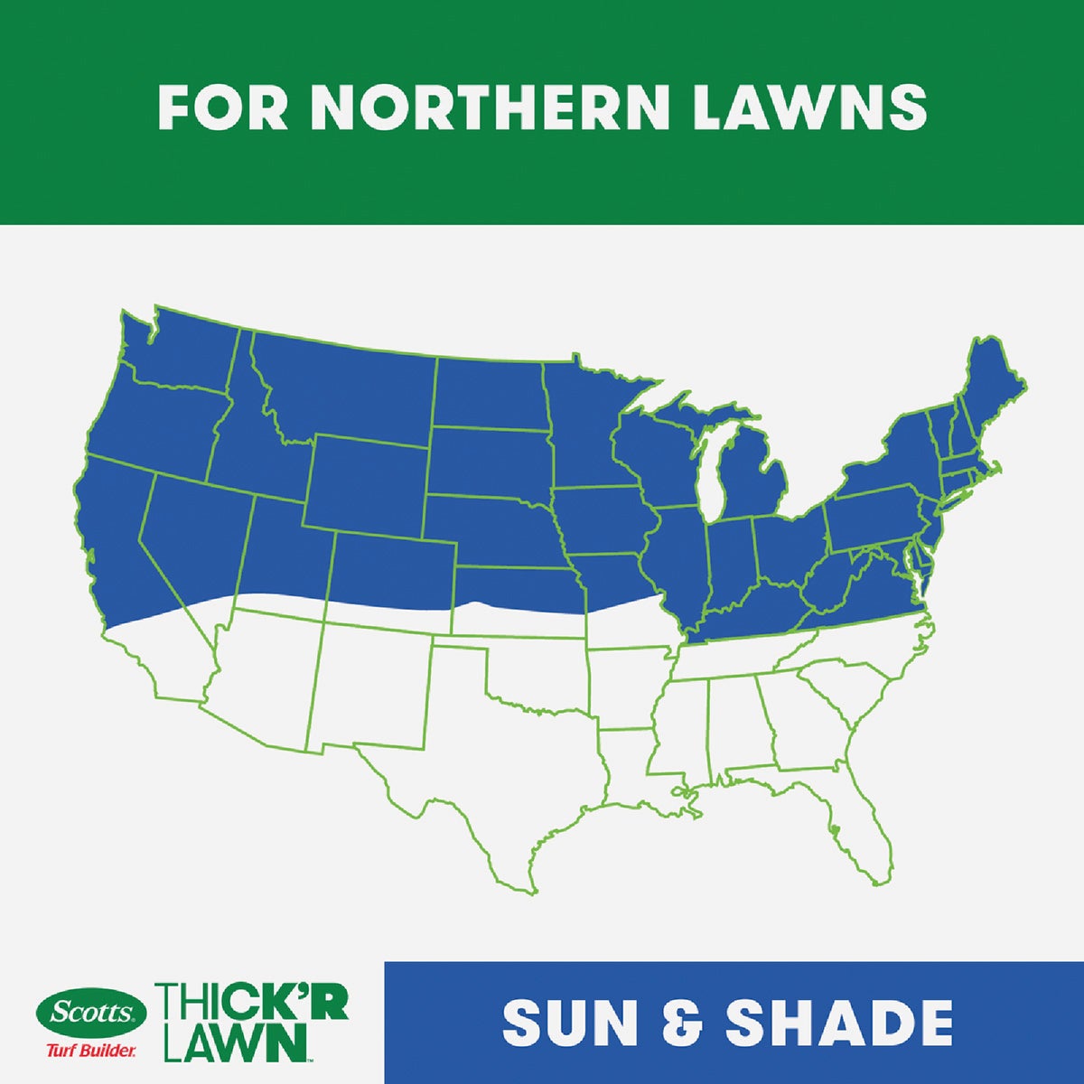 Scotts Turf Builder Thick'R Lawn 12 Lb. 1200 Sq. Ft. Sun & Shade Grass Seed, Fertilizer, and Soil Improver Combination Image 4