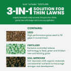 Scotts Turf Builder Thick'R Lawn 12 Lb. 1200 Sq. Ft. Sun & Shade Grass Seed, Fertilizer, and Soil Improver Combination Image 2