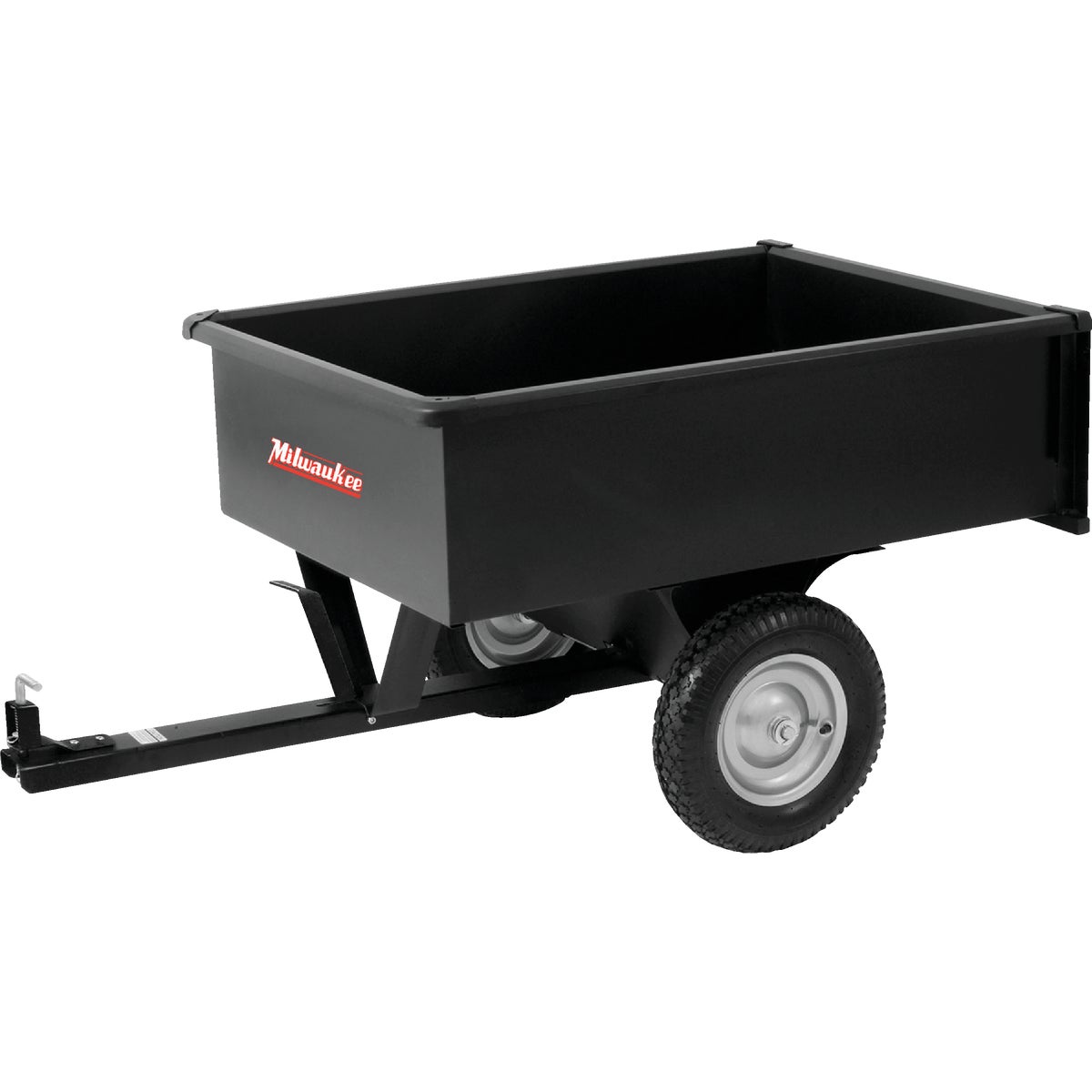 Milwaukee 10 Cu. Ft. 750 Lb. Steel Tow-Behind Garden Cart