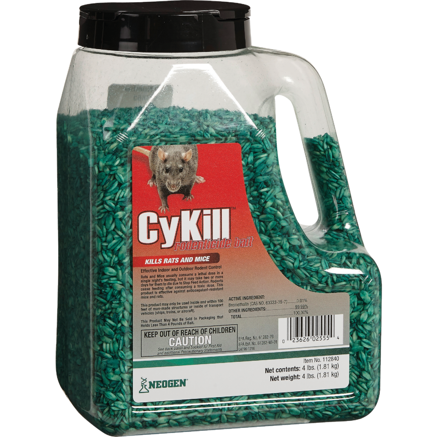 CyKill Seed Meal Bait Rat And Mouse Poison, 4 Lb. Image 1