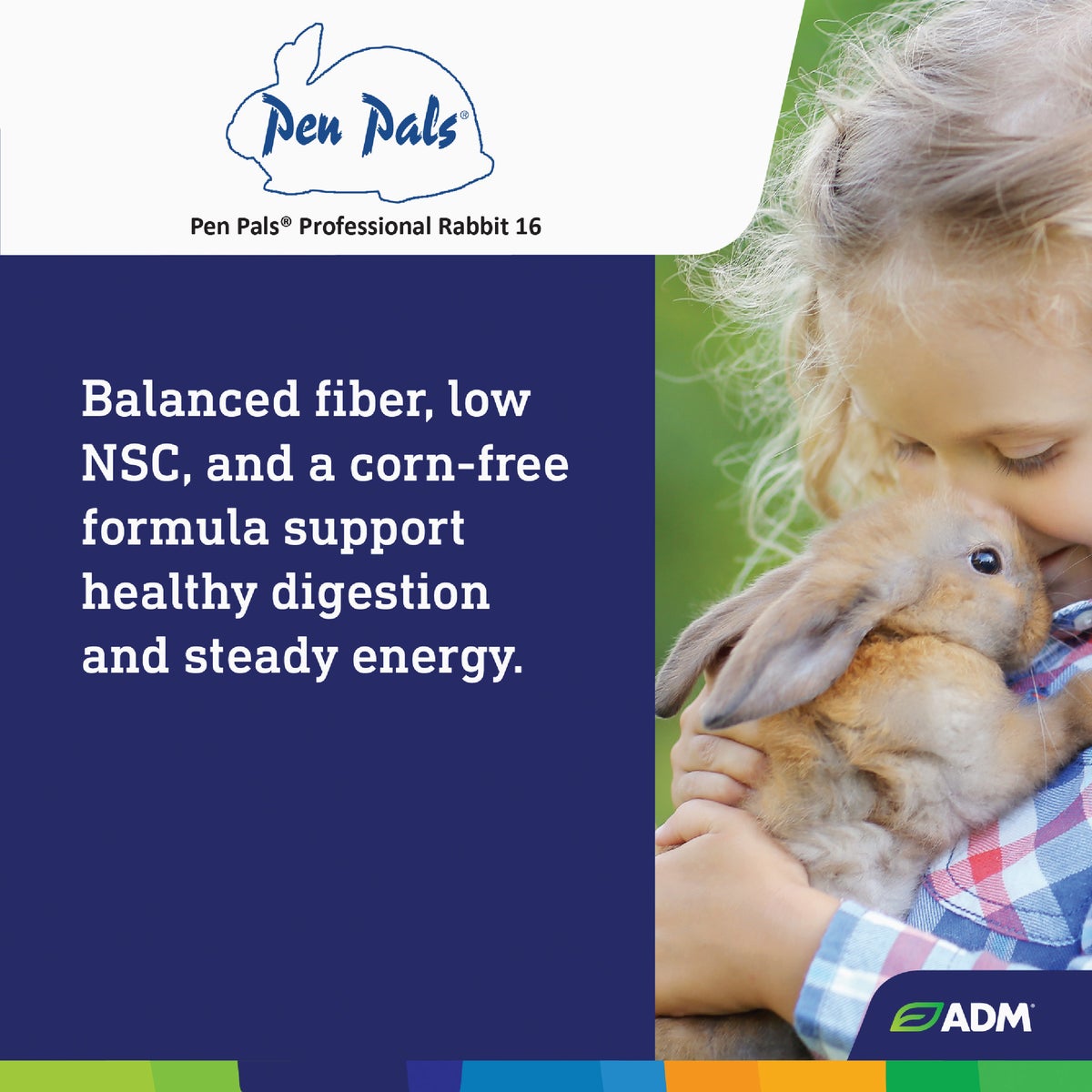 ADM Pen Pals 25 Lb. Rabbit Food Pellets Image 7